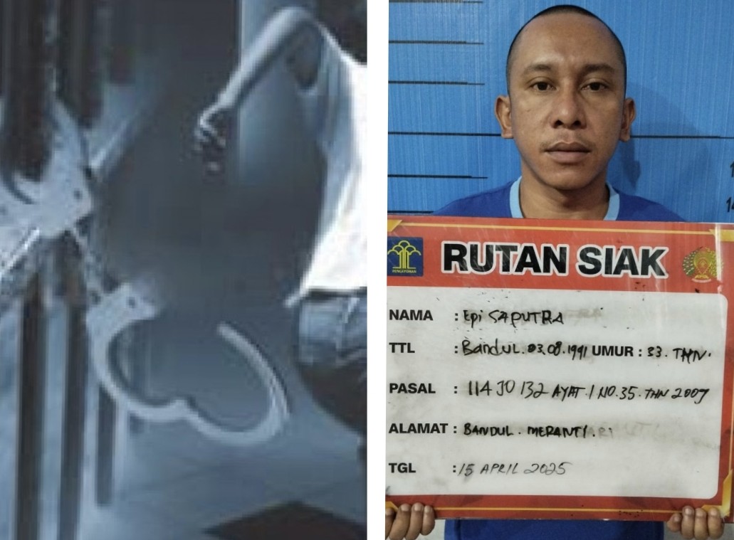 Napi terpidana mati kasus narkoba, Epi kabur dari Lapas Siak dan masih buron (foto/diana)